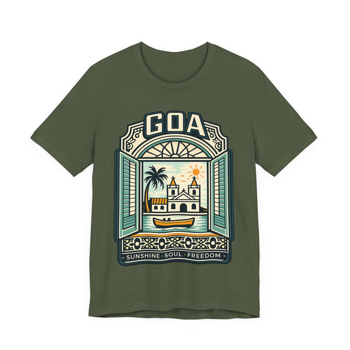 Goa Beach T-Shirt – Sunshine Soul Freedom Graphic Tee