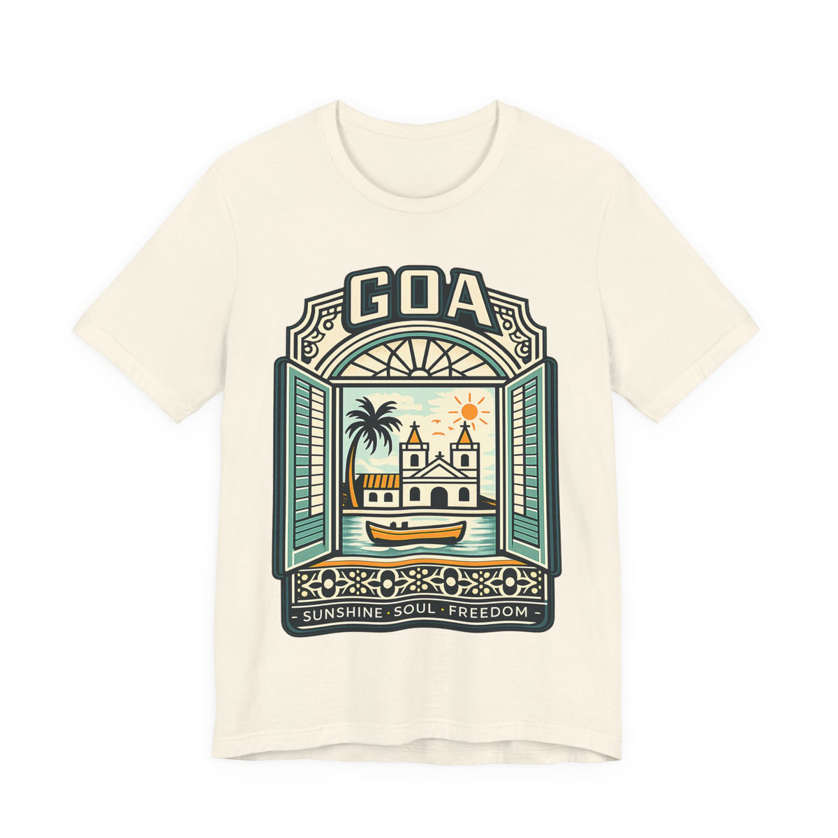 Goa Beach T-Shirt – Sunshine Soul Freedom Graphic Tee