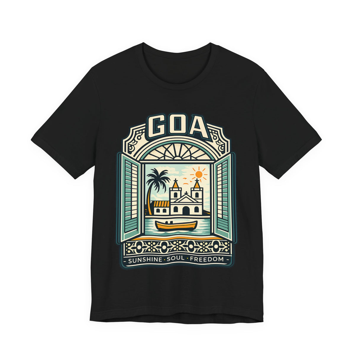 Goa Beach T-Shirt – Sunshine Soul Freedom Graphic Tee
