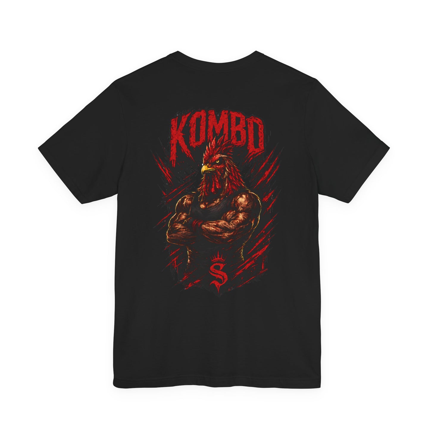 KOMBO Rooster Graphic Tee — Fierce Fight Club Style Men’s T‑Shirt