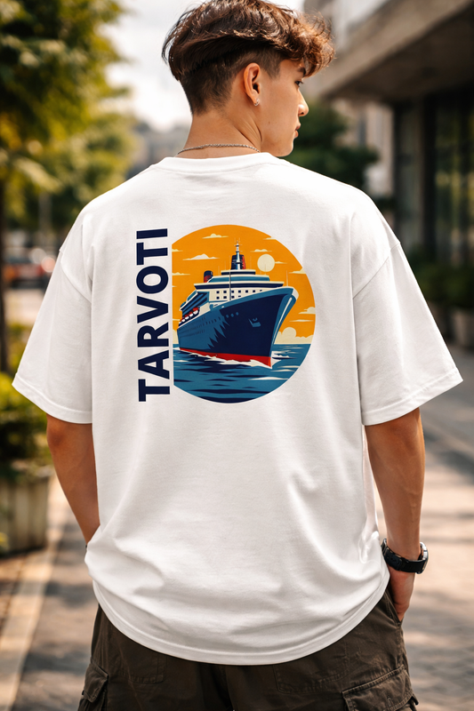 TARVOT Oversized T-Shirt – Summer Streetwear Graphic Tee