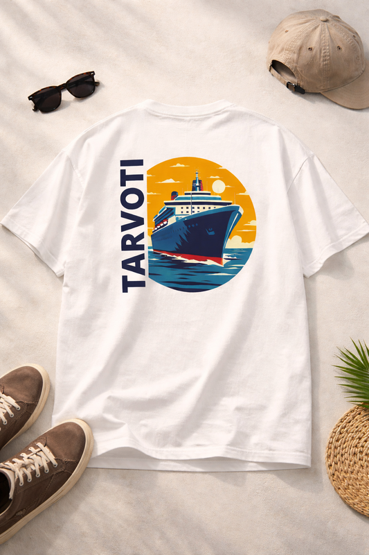 TARVOT Oversized T-Shirt – Summer Streetwear Graphic Tee